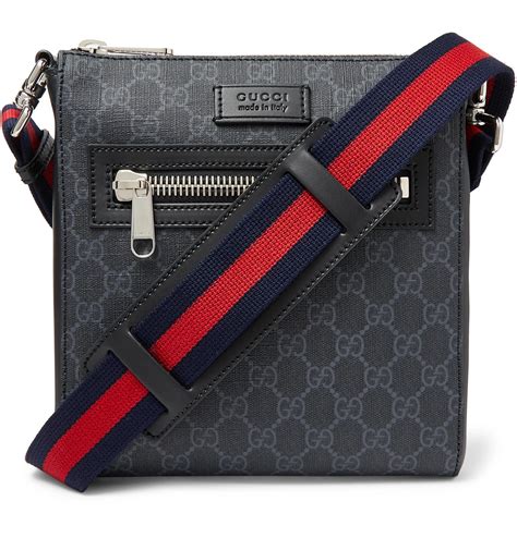 gg black small messenger bag|gucci gg supreme messenger bag.